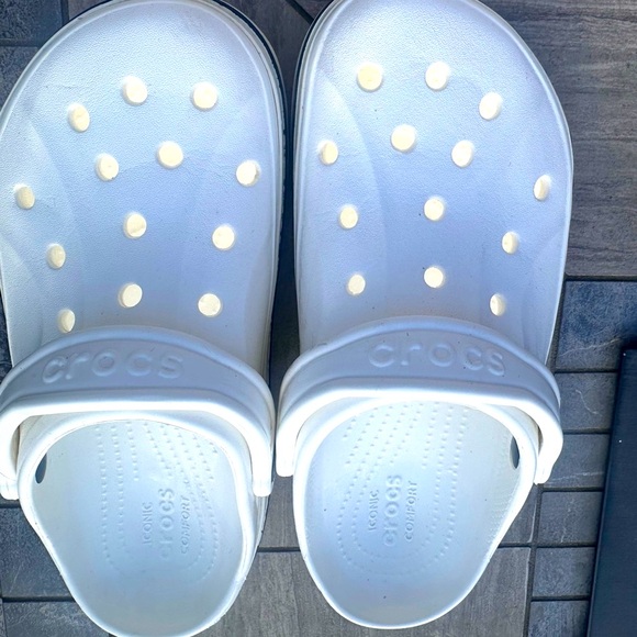 CROCS white Bayaband Iconic comfort sandals clogs - Picture 7 of 8
